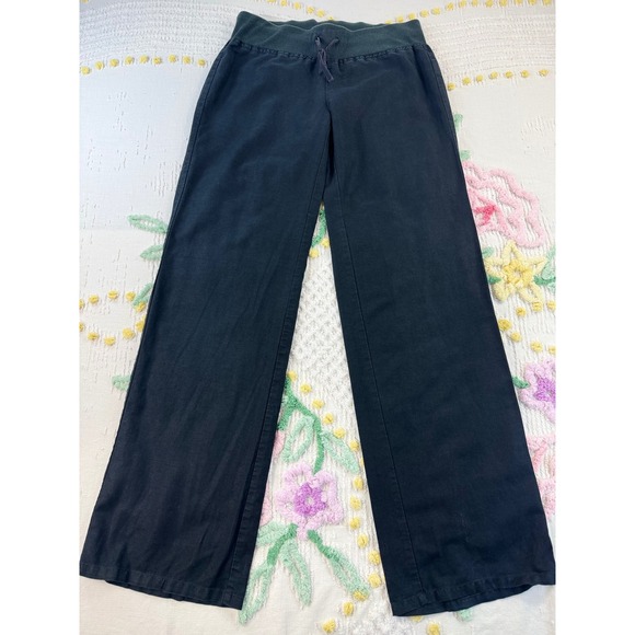 Banana Republic Pants - Banana Republic Black Linen Blend Wide Leg Lounge Pants XS